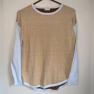 Smartwool Tan and White Crew Neck Sweater